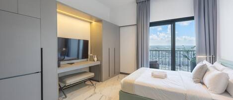 1 chambre, fer et planche Ă repasser, Wi-Fi gratuit, draps fournis