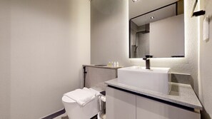 Hair dryer, towels