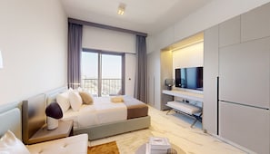 1 slaapkamer, een strijkplank/strijkijzer, gratis wifi, beddengoed