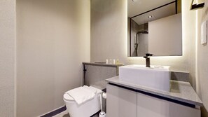 Hair dryer, towels