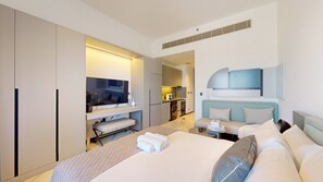 1 chambre, fer et planche à repasser, Wi-Fi gratuit, draps fournis