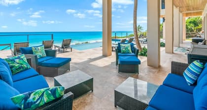 Stay Blessed Villa, New Build, Always Sandy Beach, Walkable To Restaurant By Beach!