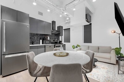 Downtown Montreal Loft | 3 Beds • Sleeps 6 • Steps from Centre Bell