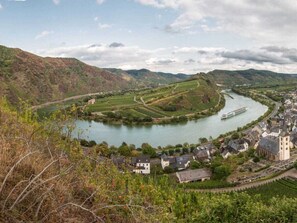 House | Aerial view - Historic Moselle Refuge (Bremm)