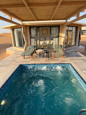 Luxury Villa, Balcony, Desert view | Terrace/patio - Stars Gate Camp (Al Wasil)