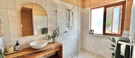 Shower, hair dryer
