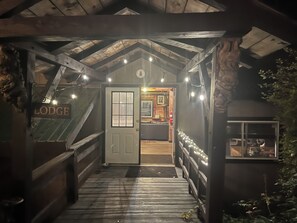 Exterior detail - Basecamp Lodge Winter Retreat sleeps 3-9 guests (Saint Johnsbury)