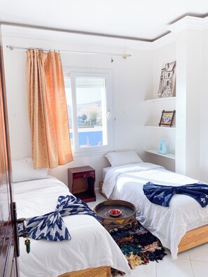 Chambre Supérieure avec lits jumeaux, vue mer