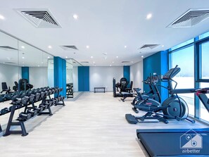 Fitness facility - Bright Studio in Azizi Riviera Perfect City Escape (Dubai)