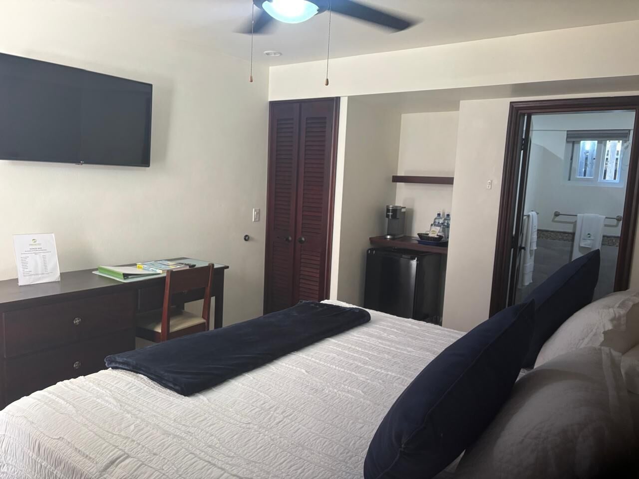 Luksus-studiosuite | Egyptiske bomuldslagner, premium-sengetøj, pengeskab på værelset