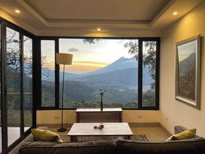 Superior Apartment, 1 Queen Bed, Balcony, Mountain View | Mountain view - Finca El Tambor (Antigua Guatemala)