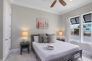 4 slaapkamers, een strijkplank/strijkijzer, wifi, beddengoed