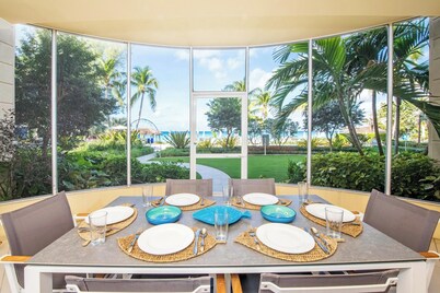 The Meridian - Villa 3, Oceanfront, Ground floor, 3 Bed, 3Bath, fully equipped.