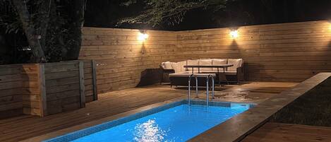 Outdoor banquet area