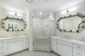 Douche, sèche-cheveux, serviettes fournies, papier toilette