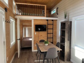 Cottage 11 | Living area | 55-inch flat-screen TV with digital channels