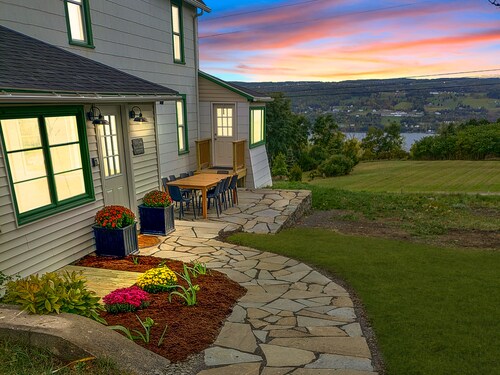 Lake View Farmhouse | Near Watkins & Wineries