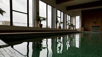 Indoor pool, a heated pool