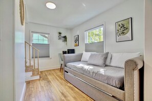 Living area - Gather! PingPong~6BR~PorchTV~Walk Dtwn~Pets~15+ (Raleigh)