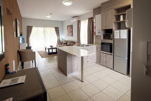 Appartement Deluxe, vue jardin | Cuisine privée