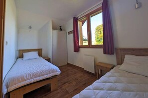 2 chambres, draps fournis