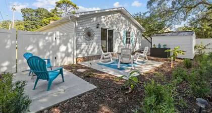 Cozy 2Br Beach House + King Bed + Firepit -> Walk to the Beach!