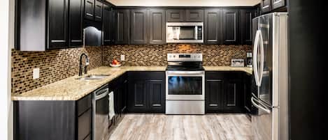 Microwave, oven, stovetop, dishwasher