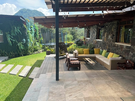 Terrace/patio. Bella Vista Private House, Lake Atitlan Guatemala
