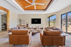 Smart TV, video games, DVD player, books