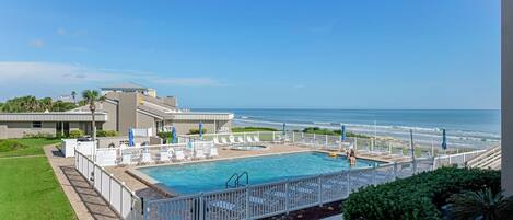 A heated pool
