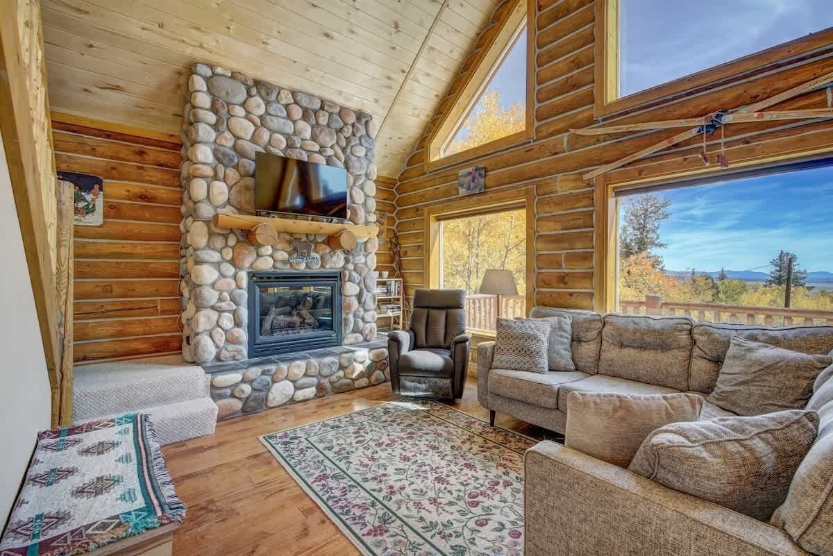 TV, fireplace, foosball, offices