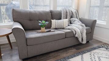 Televisie en een open haard