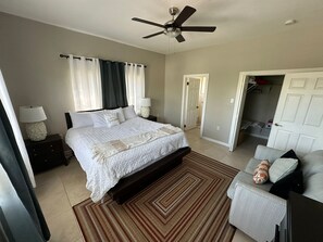 2 bedrooms, iron/ironing board, WiFi, bed sheets
