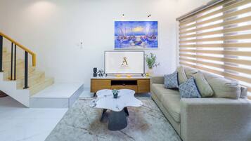 50-inch flat-screen TV with digital channels