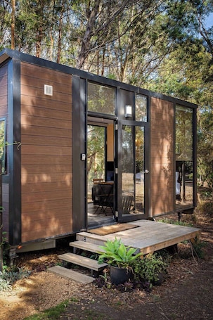 Exterior detail. Manna Gum Retreat by Tiny Away
