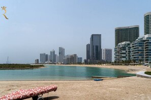 Vlak bij het strand