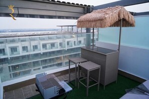 Sip and savor moments of serenity on our spacious terrace