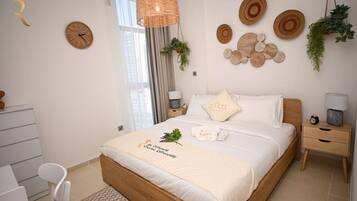 1 soveværelse, skrivebord, strygejern/strygebræt, weekendseng