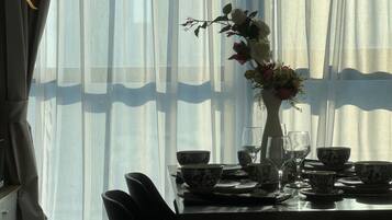 Create lasting memories over meals at our welcoming dining table, designed for both style and comfort.