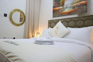 2 bedrooms, iron/ironing board, travel crib, WiFi