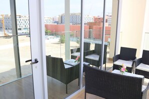Soak in the views from our private balcony, the perfect spot for relaxation and fresh air.
