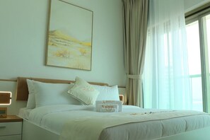 1 chambre, fer et planche à repasser, lit parapluie, Wi-Fi gratuit