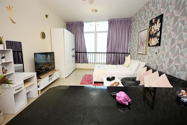1 bedroom, iron/ironing board, travel crib, WiFi
