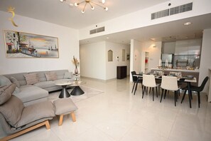 Unleash your inner chef with our array of kitchen utensils. From sizzling pans to precision knives, our kitchen is your canvas to craft culinary wonders - 2BR Enchanted Hideaway w/ Pool & Gym – Al Raha (Abu Dhabi)