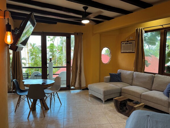 Living area - Jungle Meets Modern Studio on Quinta Avenida (Playa del Carmen)