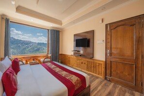 Comfort dubbelrum - utsikt mot staden | Boendets fasad