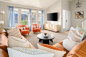 TV, table football, offices