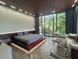 Estudio de lujo, vistas a la montaña | Sistema de insonorización y tabla de planchar con plancha