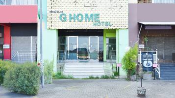 Overnatningsstedets facade