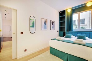 1 slaapkamer, een bureau, een strijkplank/strijkijzer, gratis wifi